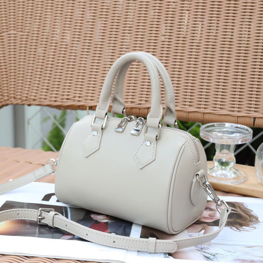 Sac pour femmes en cuir à grains supérieurs