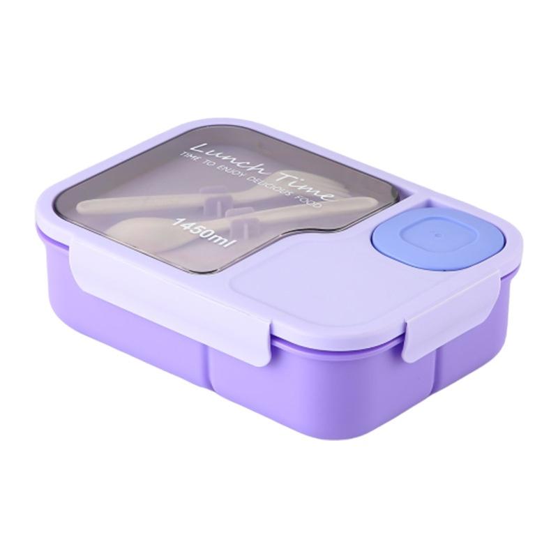 Boîte à Bento de style japonais avec compartiments est micro-ondes-safe