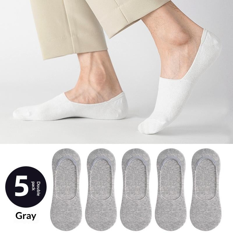 Chaussettes en coton à faible coupe, minces et non glissantes