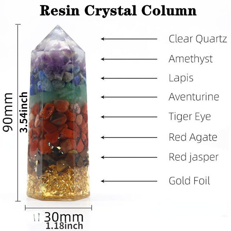 Boîte cadeau en pierre de cristal série colorée