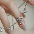 Traditionnelle Chinoise Retro Lotus-step Auspicious Cloud Anklet