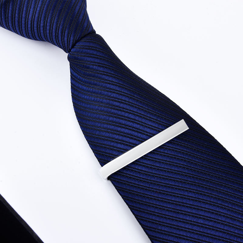 Clip en argent doré simple pour homme