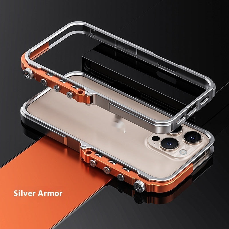 Boîtier de téléphone d'armure anti-retour approprié pour la dissipation de chaleur 15PRO MAX en alliage d'aluminium 16