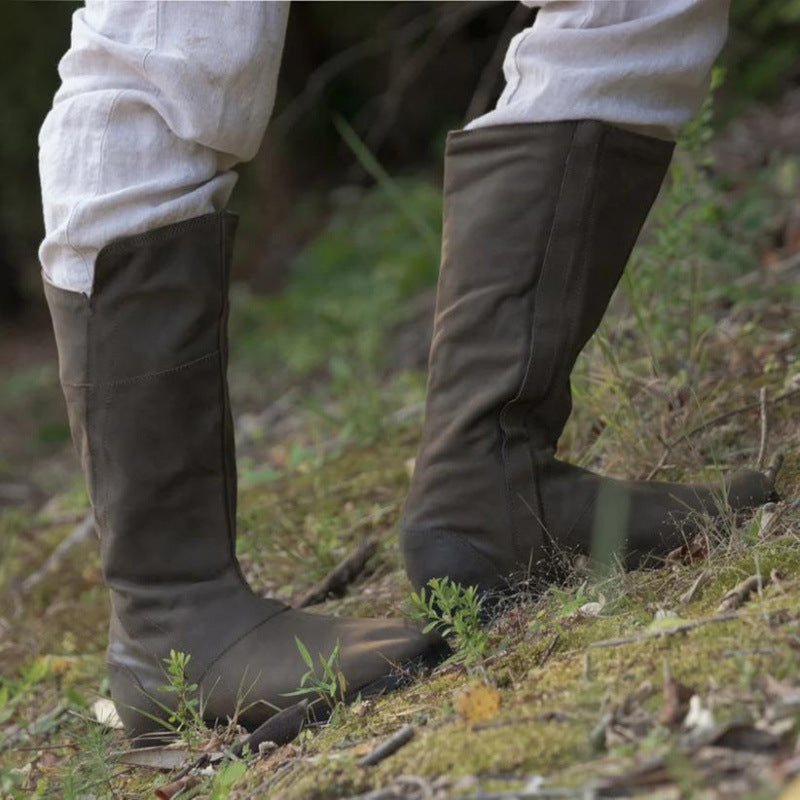 Bottes à bout rond pour hommes