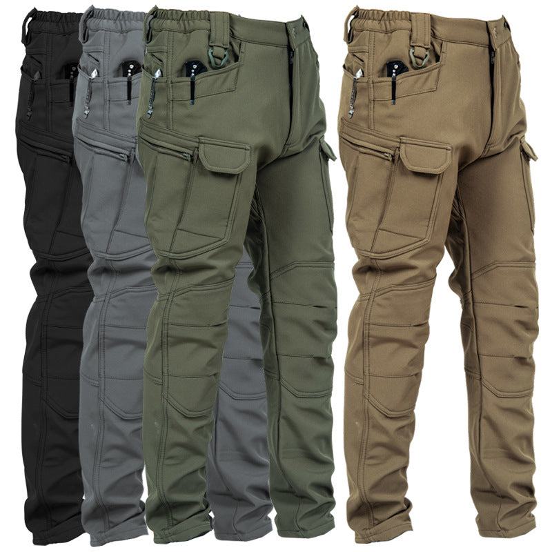 Vente directe en usine Ix7 Pantalon tactique doublé de polaires Veste extérieure d'hiver pour hommes épaissée