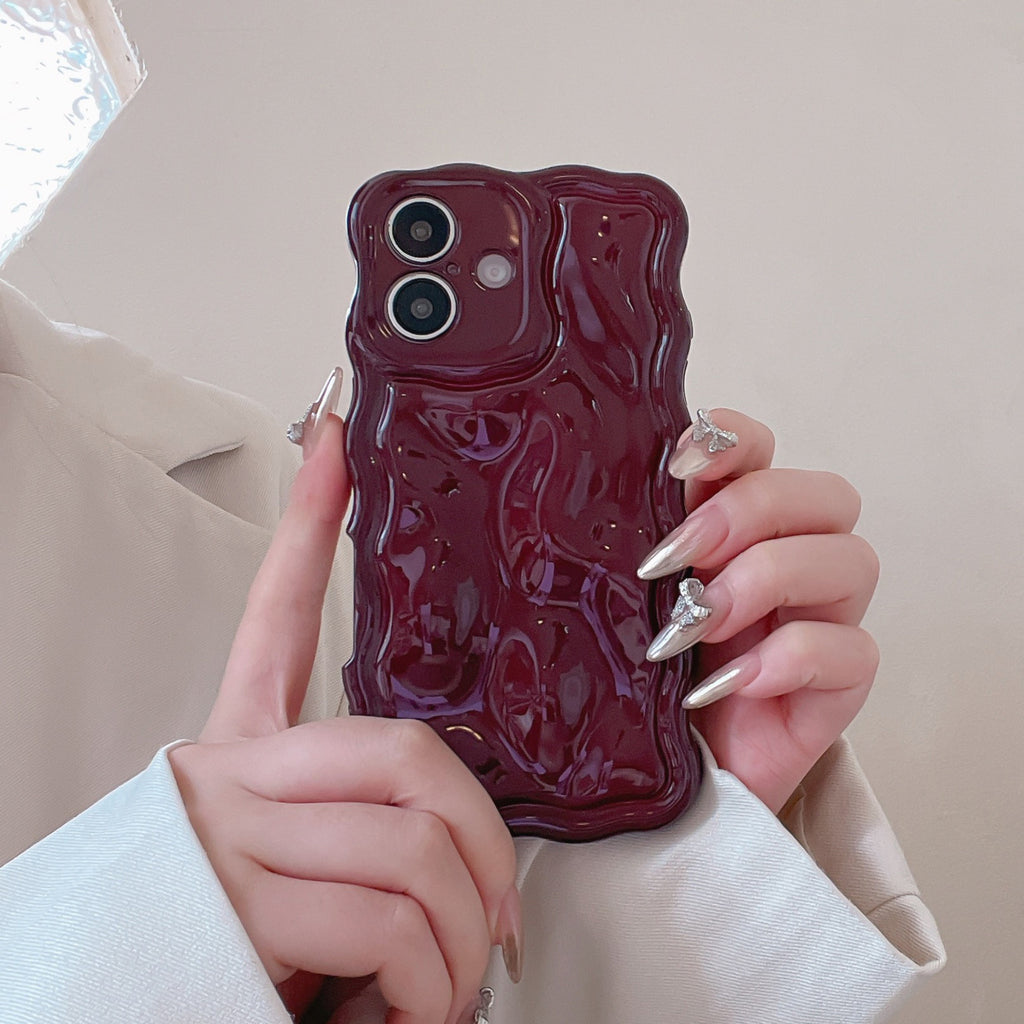 Ins Niche Water Ripple pour 17pro Max Phone Case