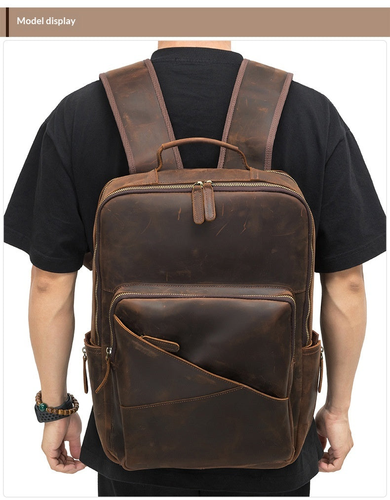 Sac à dos en cuir pour hommes