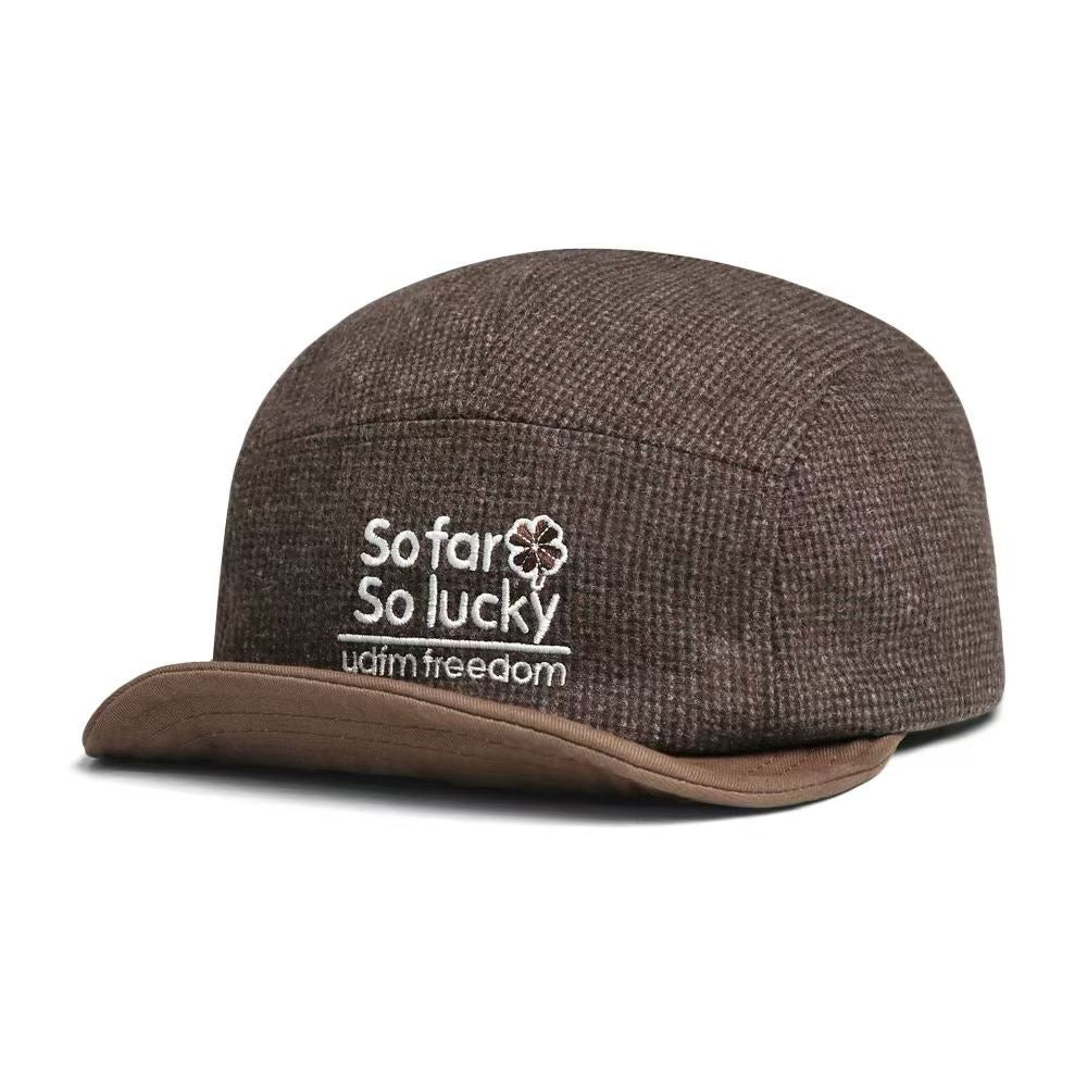 Casquette de baseball à lettres multicolores pour l'automne Et l'hiver