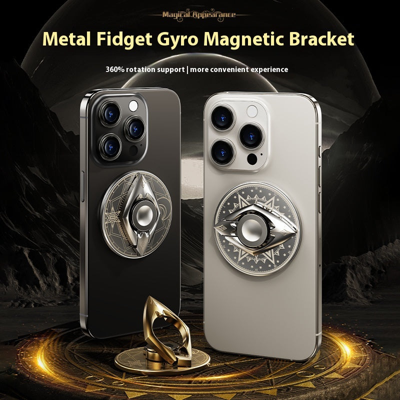 Anneau à fermeture rotative Cool Fingertip Gyro Magnetic Bracket