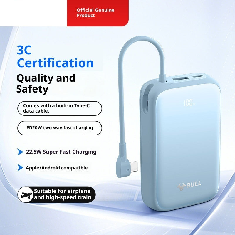 Power Bank 20000 MA Super grande capacité charge rapide avec câble