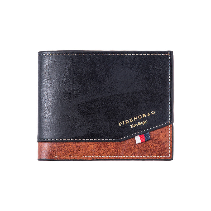 Portefeuille de mode retro doublement mince