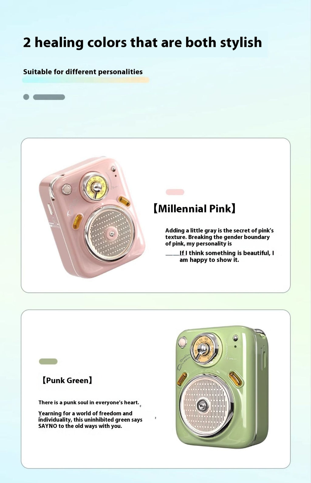 Radio audio portable mini Bluetooth