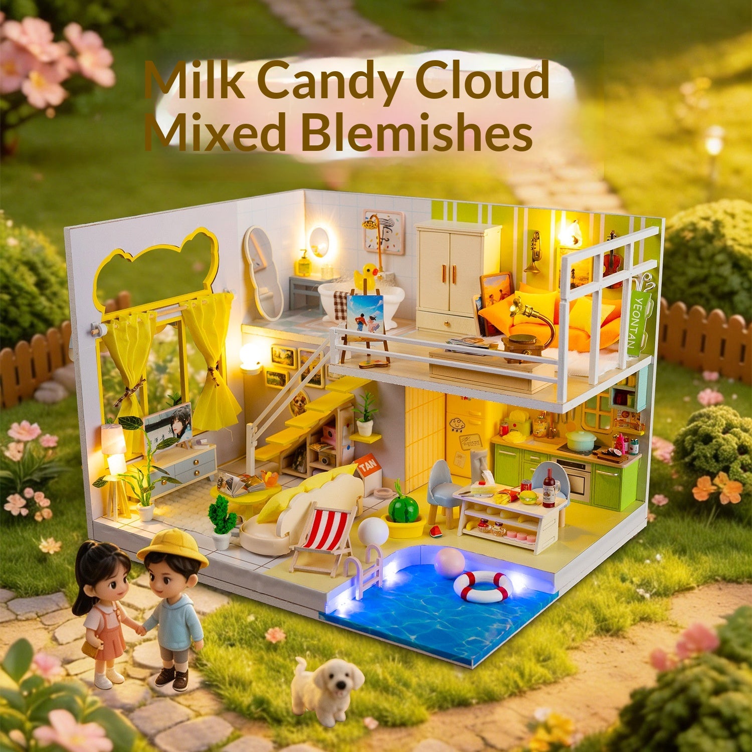 Hand-assembled Architectural Model Miniature Scene Toy