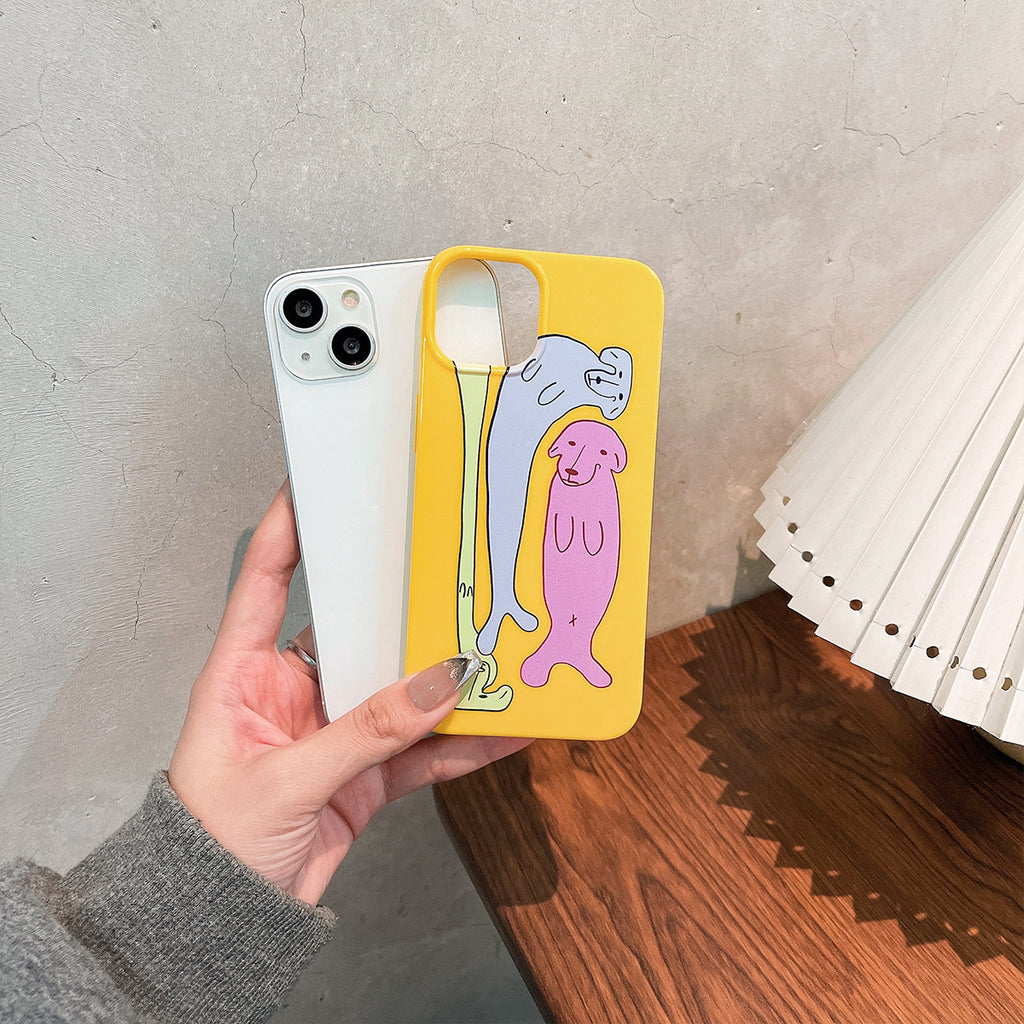 Housse de téléphone pour chien anti-chute tout compris