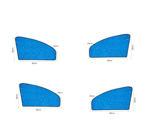 Rideaux de voiture magnétique à écran solaire à couche unique
