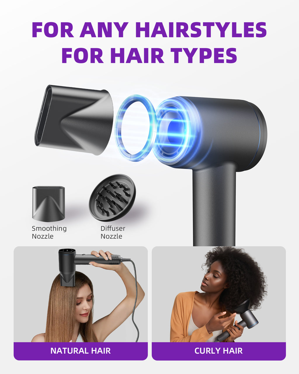 Séchoir à cheveux avec diffuseur