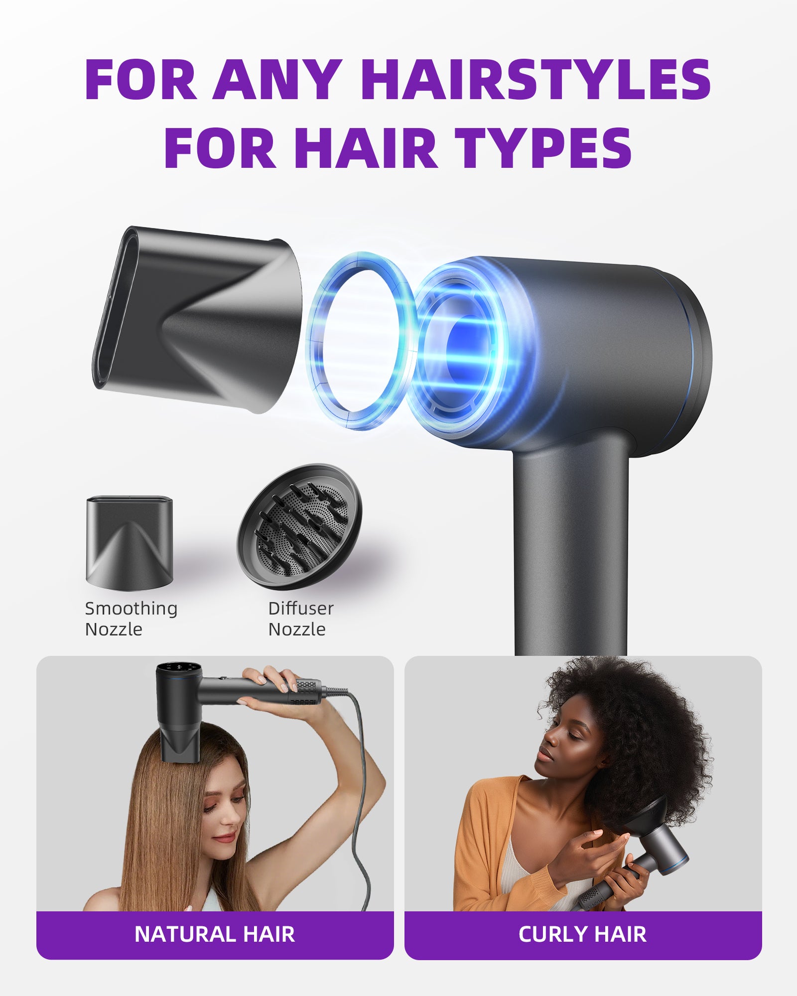 Séchoir à cheveux avec diffuseur