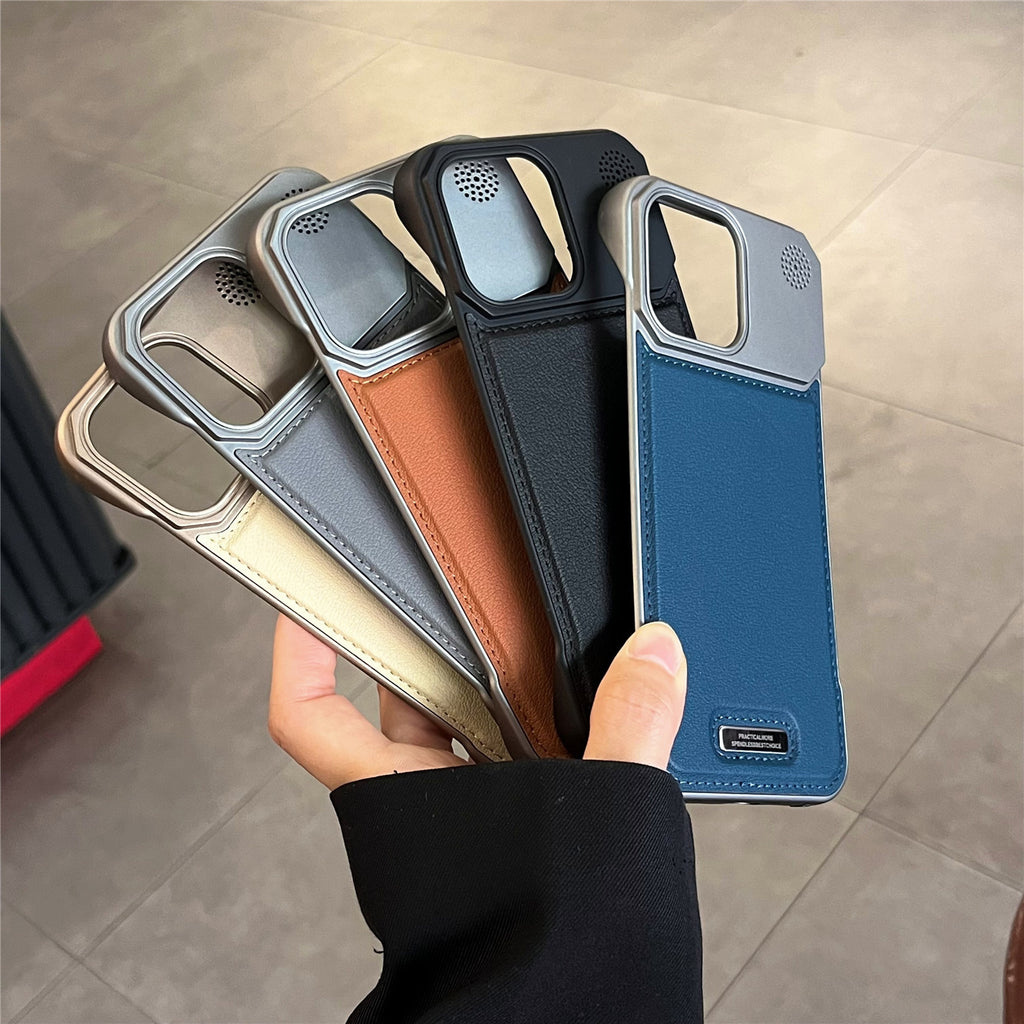 Aromatherapy Leather Magnetic Phone Case 17 High-grade Frameless Hard Protection Case