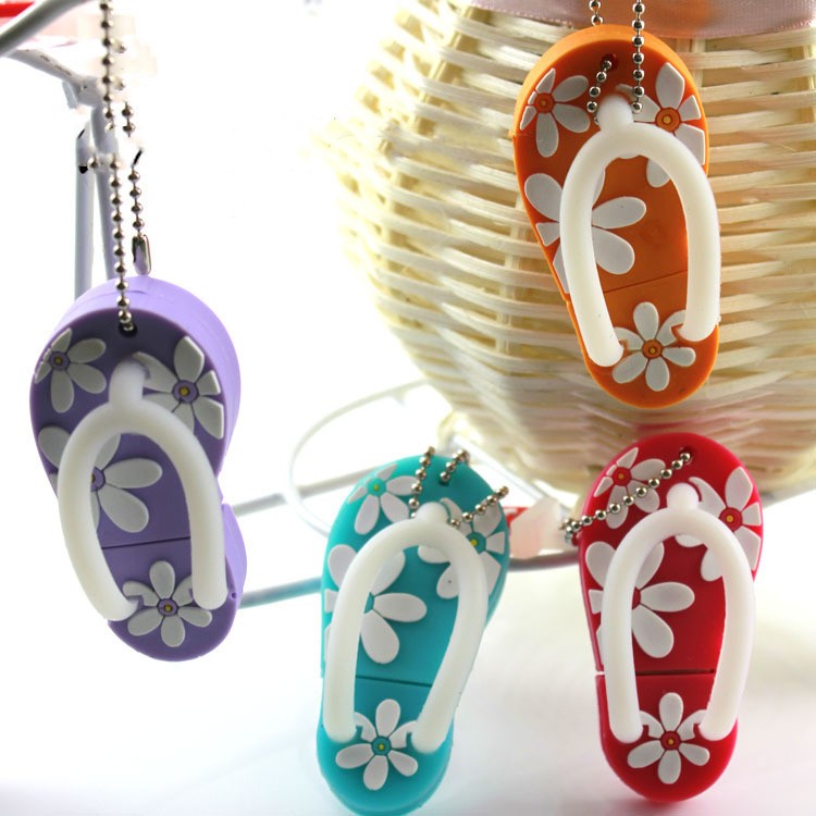 Cartoon Creative Beach Shoes U Disk Mode Mini personnalisation