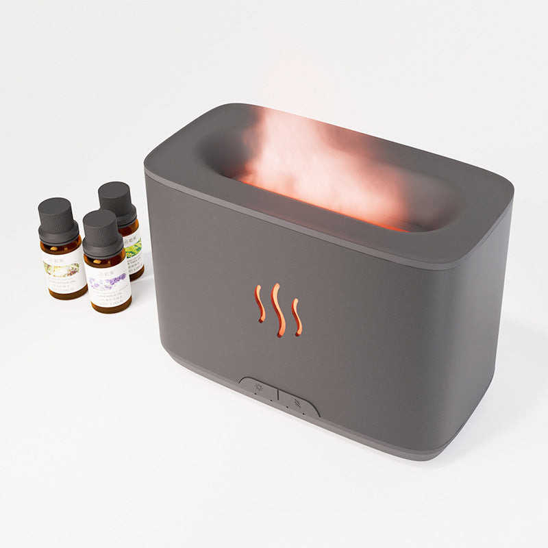 Flame Aromatherapy Humidificateur Bureau ménager Grande capacité Décor maison