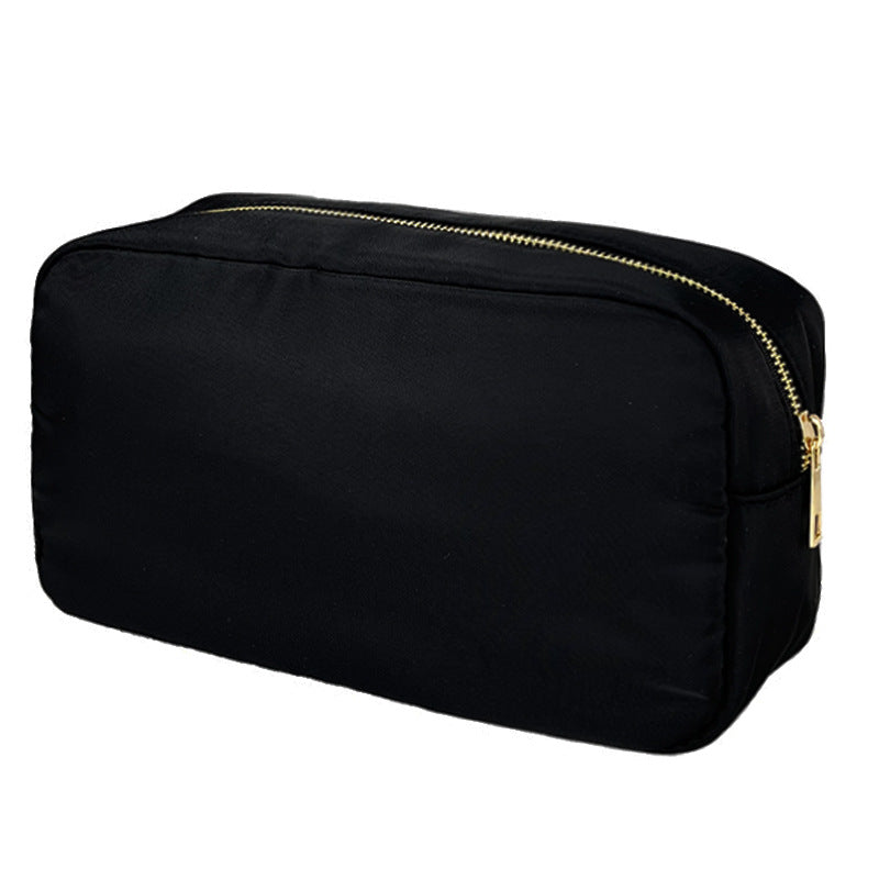 Sac de maquillage en nylon imperméable à l'eau à grande capacité