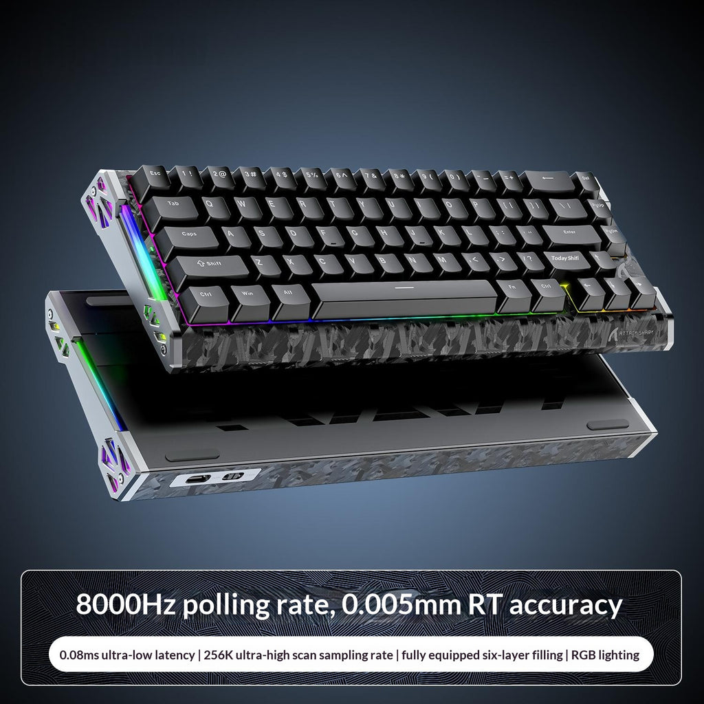 Clavier de jeu mécanique RGB 8K avec commutateurs magnétiques E-Sports