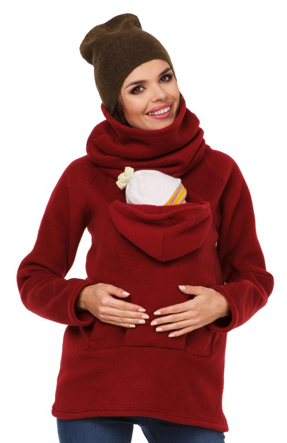 Aliexpress Amazon Femmes Automne et hiver Multifonctionnel Sweatshirt Kangaroo Vêtements de dessus