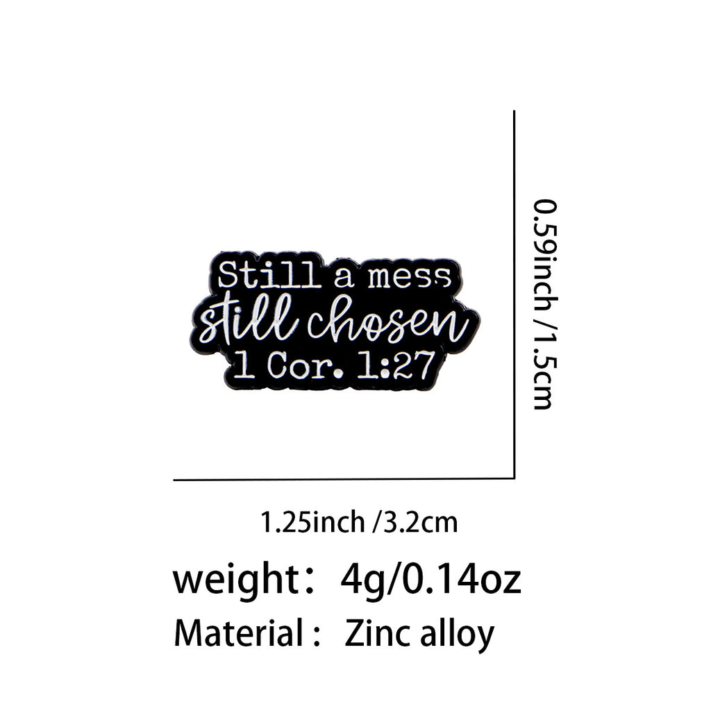 Broche de lettre anglaise mode et créative