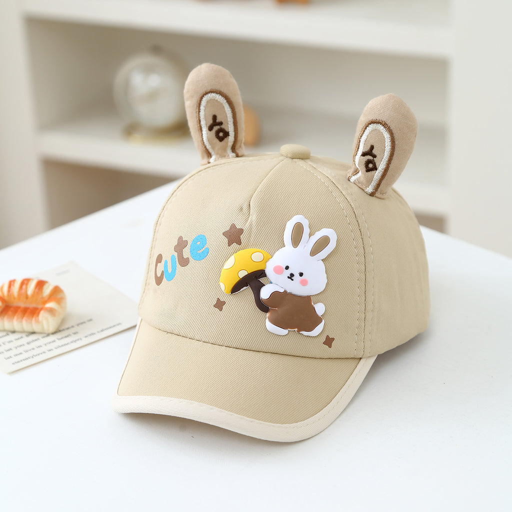 Chapeau pour enfants - Coréen Style Baby Trois dimensions Lapin Oreilles Cartoon Champignon Lapin B