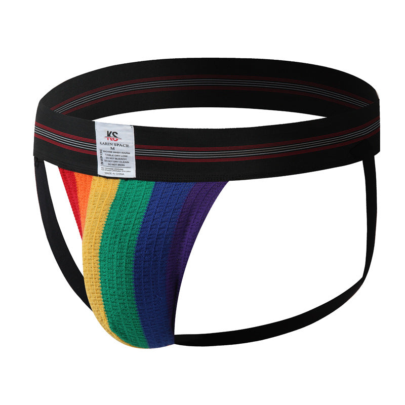 Sous-vêtements de sport pour hommes couleur arc-en-ciel