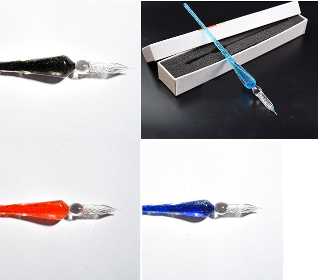 Créativité Stylo en verre lumineux Stylo en cristal