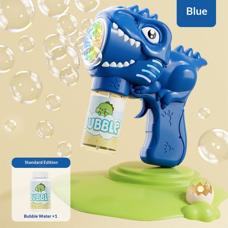 Influenceur-style Automatic Bubble Machine Handheld Dinosaur Bubble Gun pour enfants