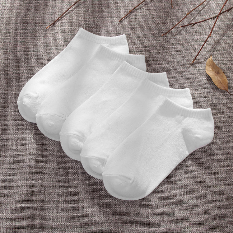 Été Low-cut Solid-color Business Coton Trendy Sweat-absorbent Respirant et Low-cut A