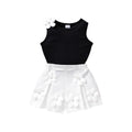 Sleeveless Top 3D Floral Shorts Ensemble de deux pièces