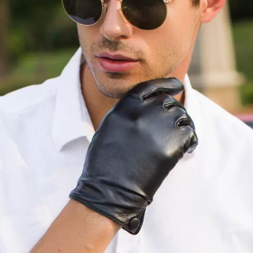 Gants en cuir de conduite moto
