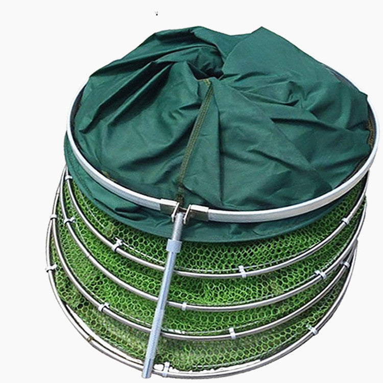 Pêche en acier anneau collé et épaissé séchage rapide Anti-hanging pêche Net Pocket
