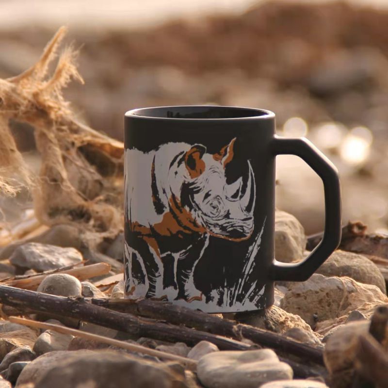 Creative Illustration personnalisée Mug Trendy Office Cup en céramique