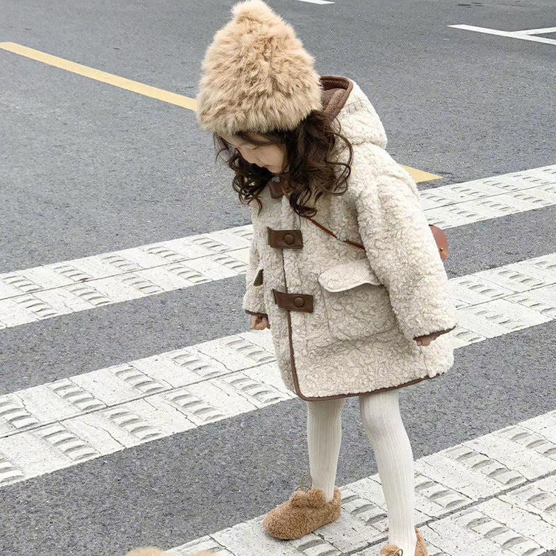 Chandail à capuche tendance de style occidental avec tige de fourrure