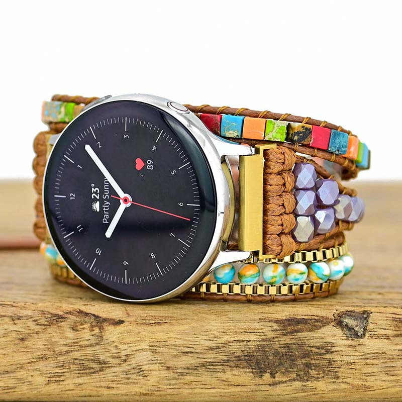 Shooushan Perle en pierre montre avec bracelet