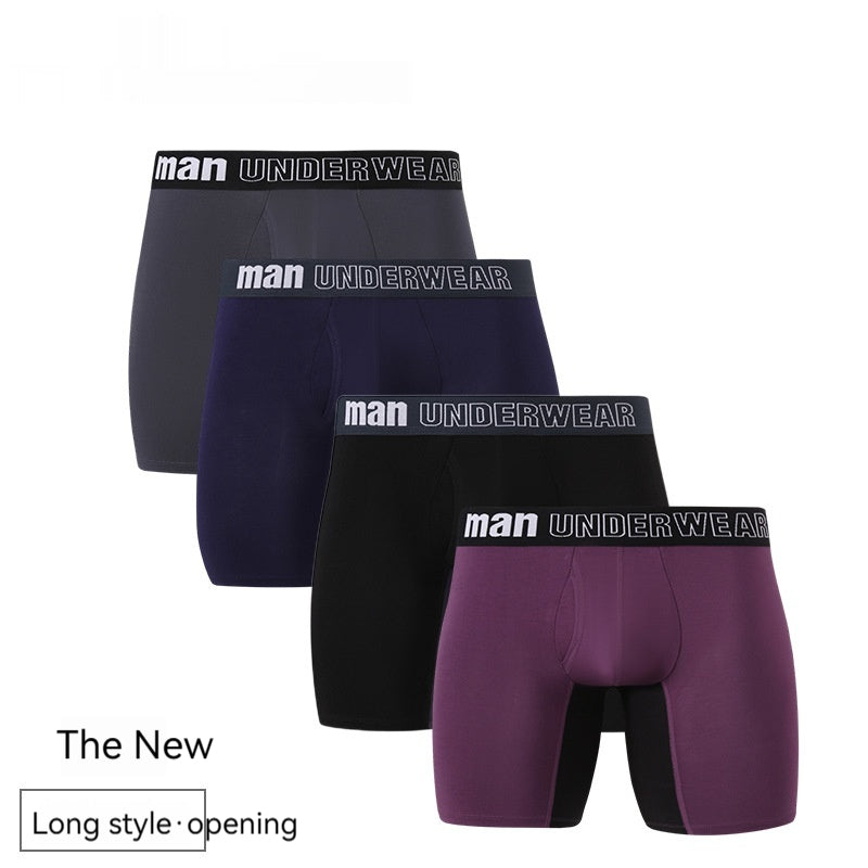 Sous-vêtements pour hommes ouverts en fibre de bambou