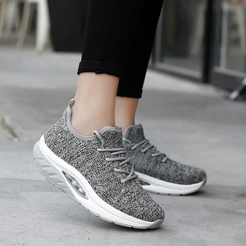 Femmes Respirant Flyknit Athleisure Chaussures