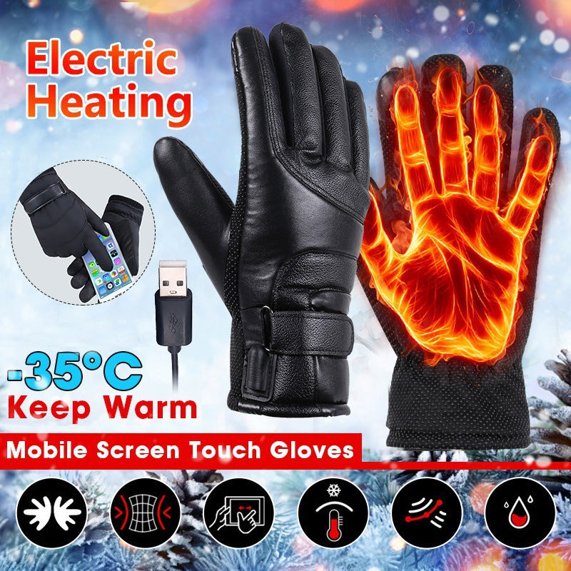 Gants Power Bank avec chauffage USB coupe-vent Et résistant au froid
