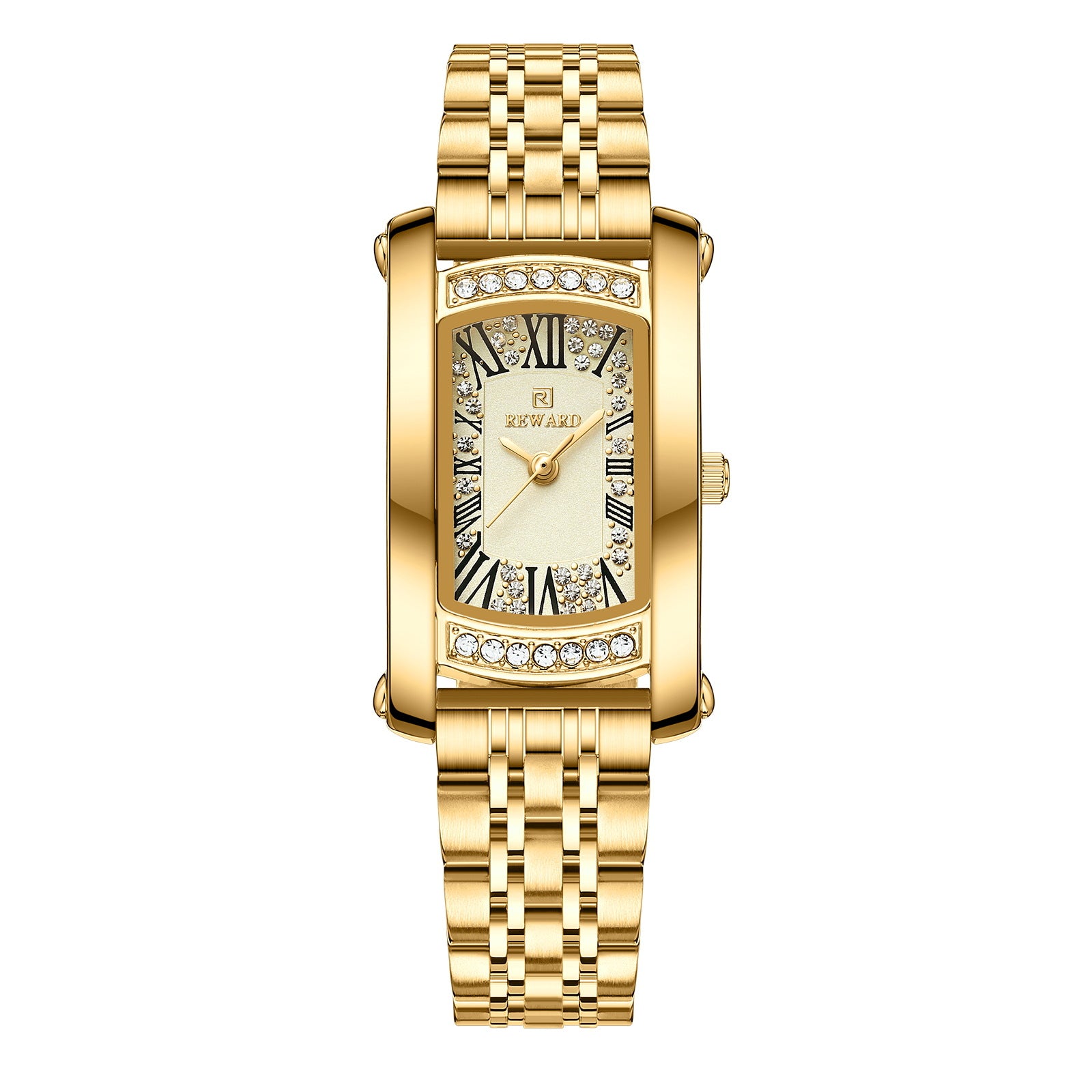Fashion de luxe abordable Imperméable Femmes Square Quartz Wrist Watch