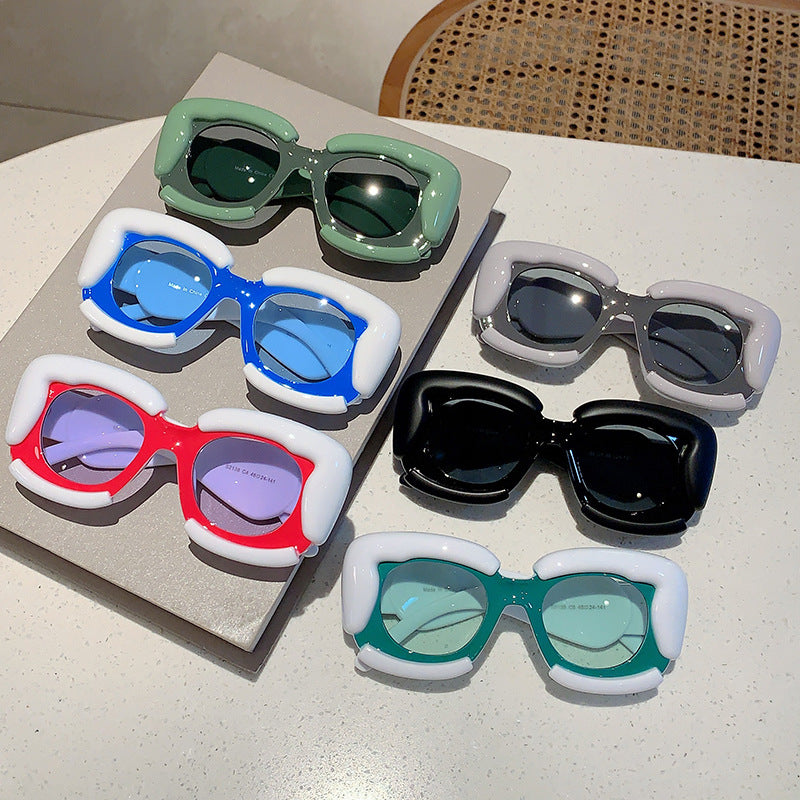 Lunettes de soleil à mode personnalisées de style Quirky Influenceur