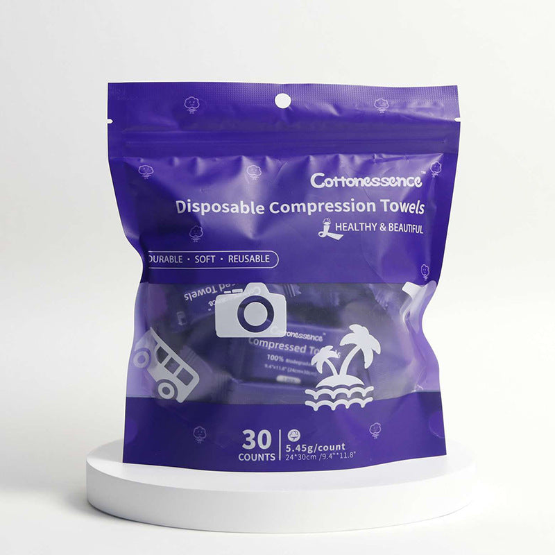 Serviette de compression jetable ronde Candy
