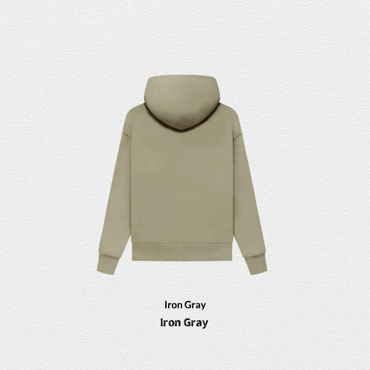 Hoodie d'automne de couleur solide doublée de polaire