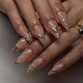 Stickers Art des ongles en trois dimensions plaqué or pour les femmes