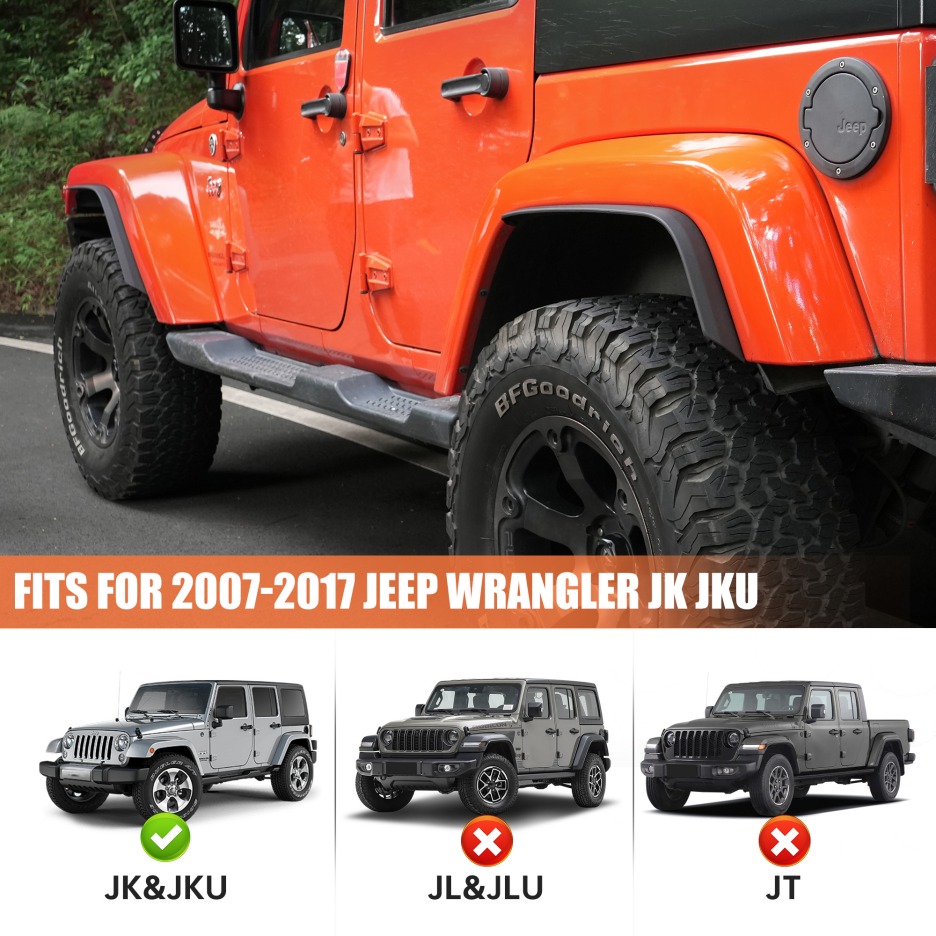 Fender Flares Compatible avec 2007-2018 Frappeur