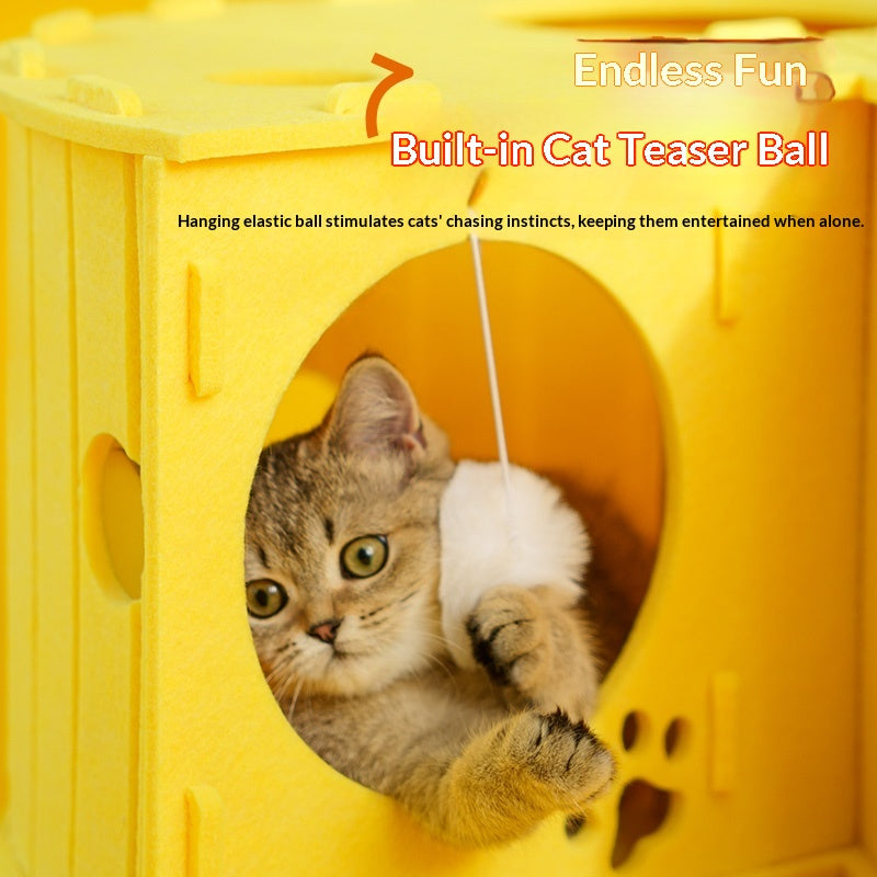 Lit universel de four-saison double-layer Felt Cat