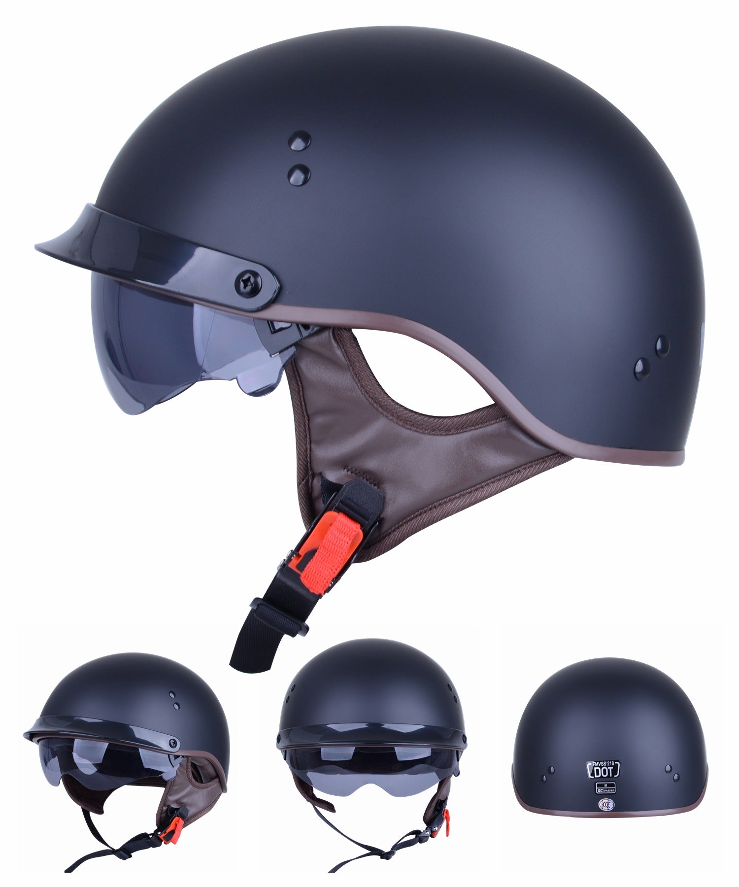 Casque d'équitation Harley quatre saisons de moto rétro pour hommes